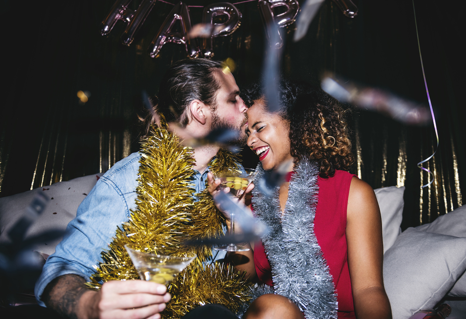 couple celebrating Charleston New Year's Eve