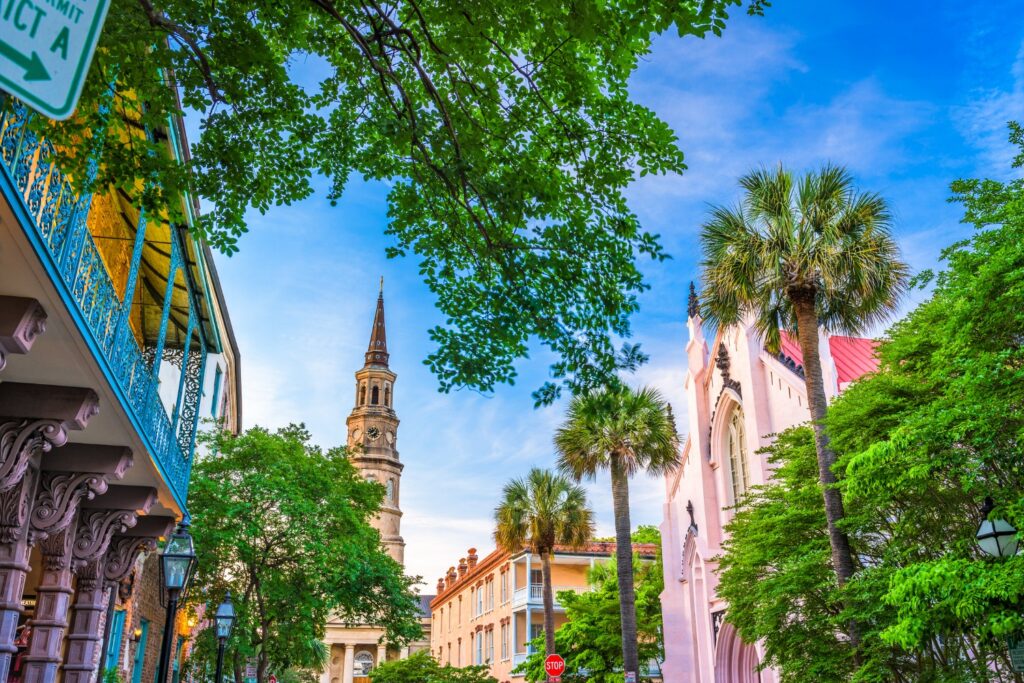 downtown during first time visiting Charleston, SC